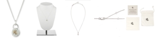 Lauren Ralph Lauren Padlock Logo Choker Pendant Necklace in Sterling Silver & 18k Gold-Plate, 14" + 3" extender